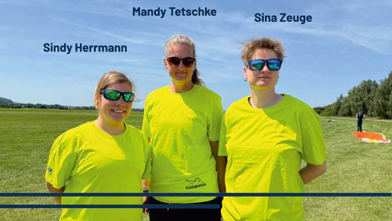 Das Team der Fliegerinnen